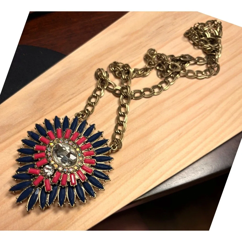 Premier Design Reversible Statement Necklace Women Multi Good Sunburst Boho